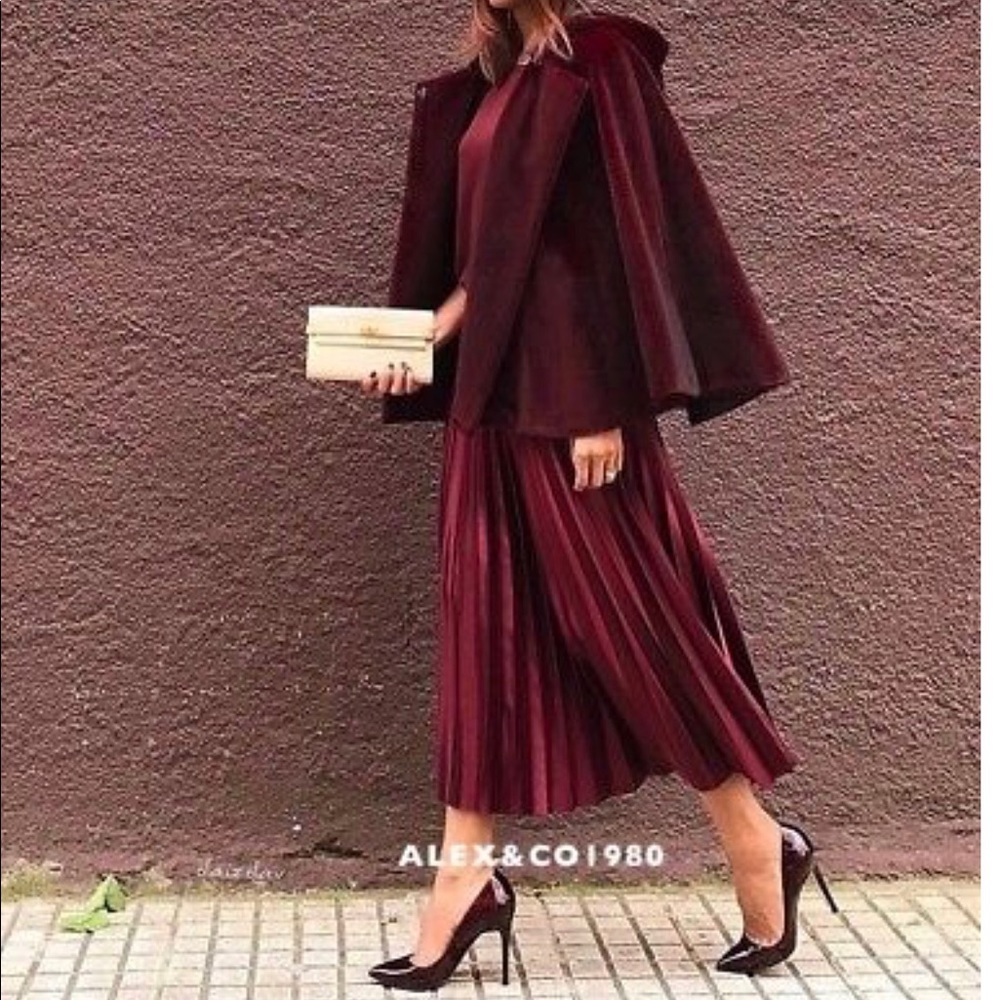 Zara pleated skirt